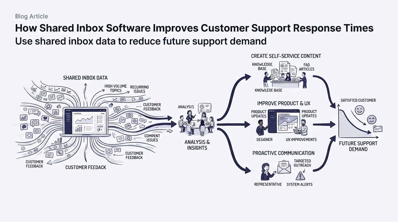 Use shared inbox data to reduce future support demand
